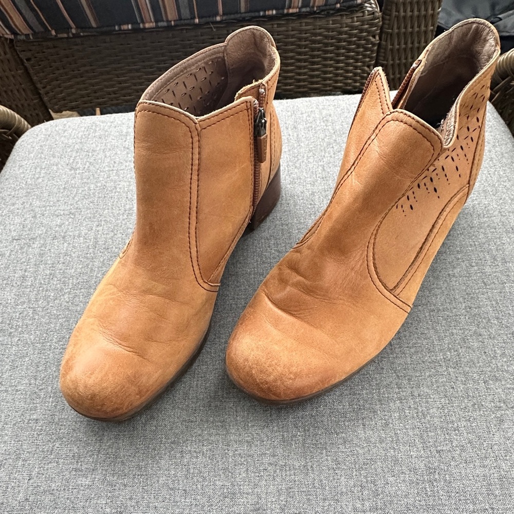 Dansko Tan Ankle Boots